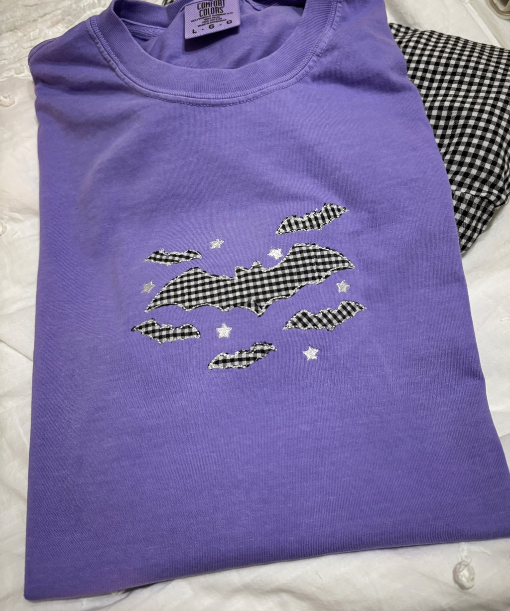 Bat Appliqué Shirt | Personalized Baby, Toddler, Youth & Adult Tops
