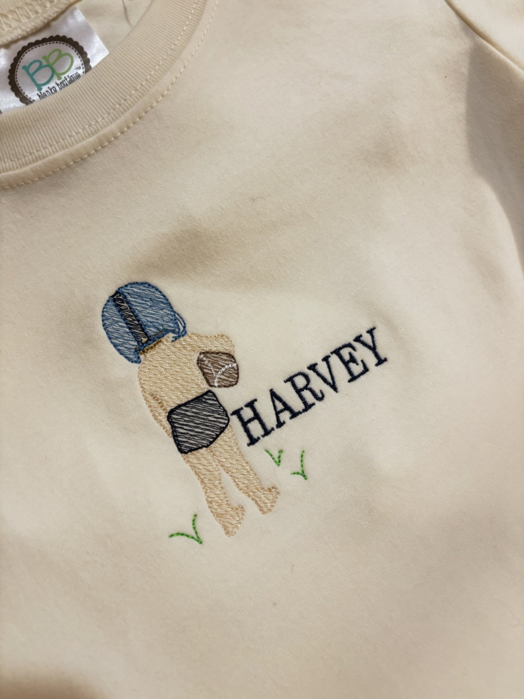 Kids Embroidered Spirit Shirt | Cheer Girl & Football Boy Silhouette | Personalized Game Day Tee