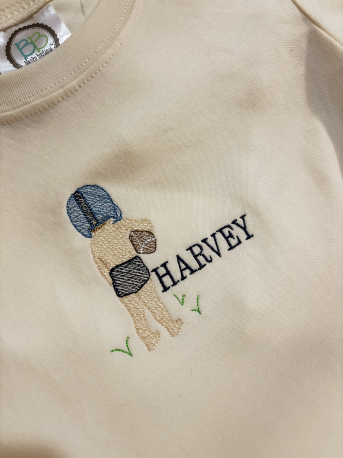 Kids Embroidered Spirit Shirt | Cheer Girl & Football Boy Silhouette | Personalized Game Day Tee