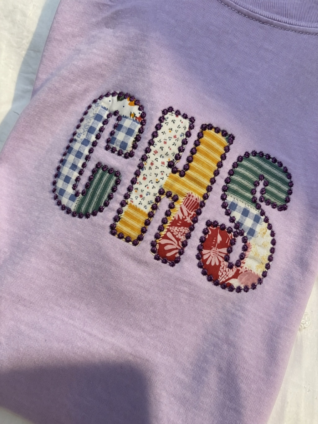 School Mascot Dot Applique Shirt | Embroidered School Shirt