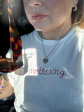 Mothering Embroidered T-Shirt | Custom Comfort Colors Tee