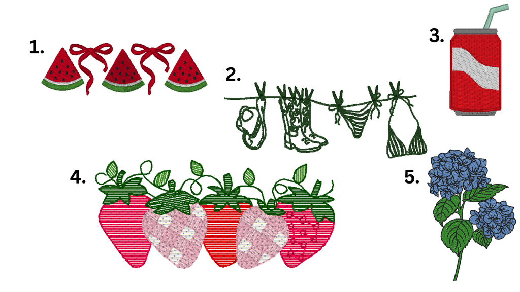 Summer Wreath Sash — Embroidered Door Hanger | Made to Order