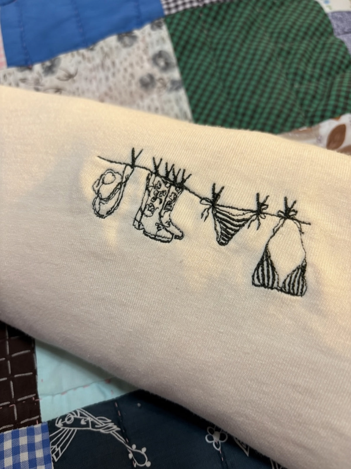 Summertime Clothes line |Custom Embroidered Western Bikini Shirt | Comfort Colors Summer Tee