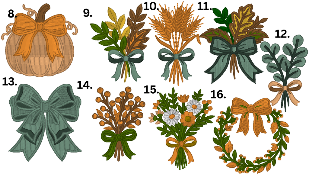 Personalized Fall Wreath Sash | Fall Door Hanging