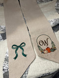 Personalized Fall Wreath Sash | Fall Door Hanging