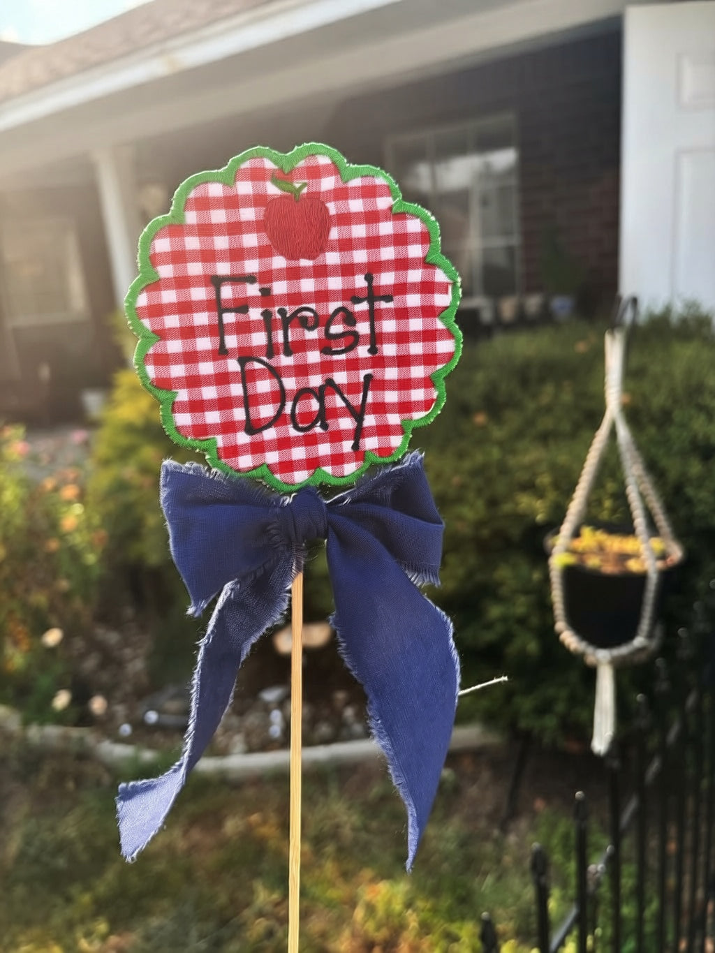 First & Last Day of School Sign | Embroidered Photo Prop