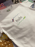 Boys Crayon Name Frame | Personalized Embroidered Gift