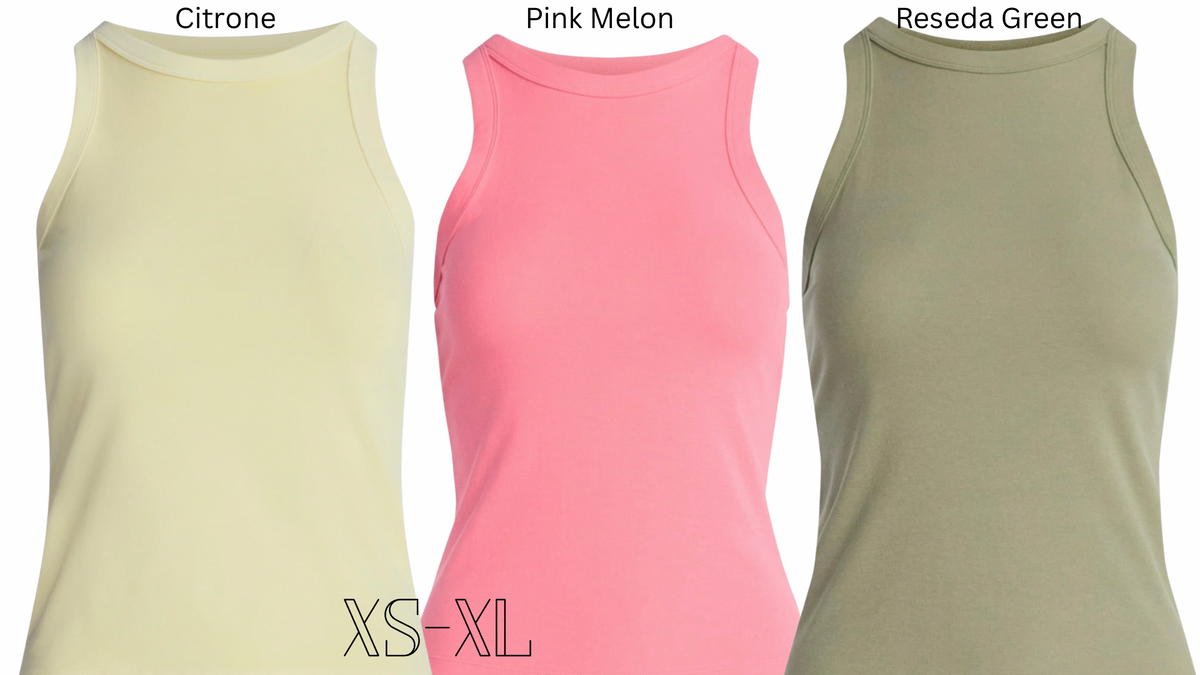 Women's Ladybug Row Embroidered High Neck Tank