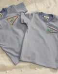 Pennant Name Flag Tshirt | Embroidered Kids Clothes