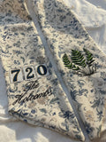 Address Number Wreath Sash | Embroidered Door Hanger