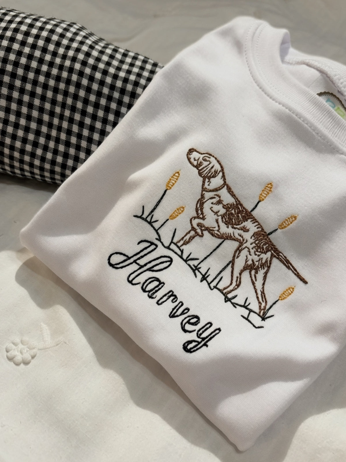 Kids Embroidered Hunting Shirt | Mallard Duck or Pointer Dog Design | Personalized Boys T-Shirt