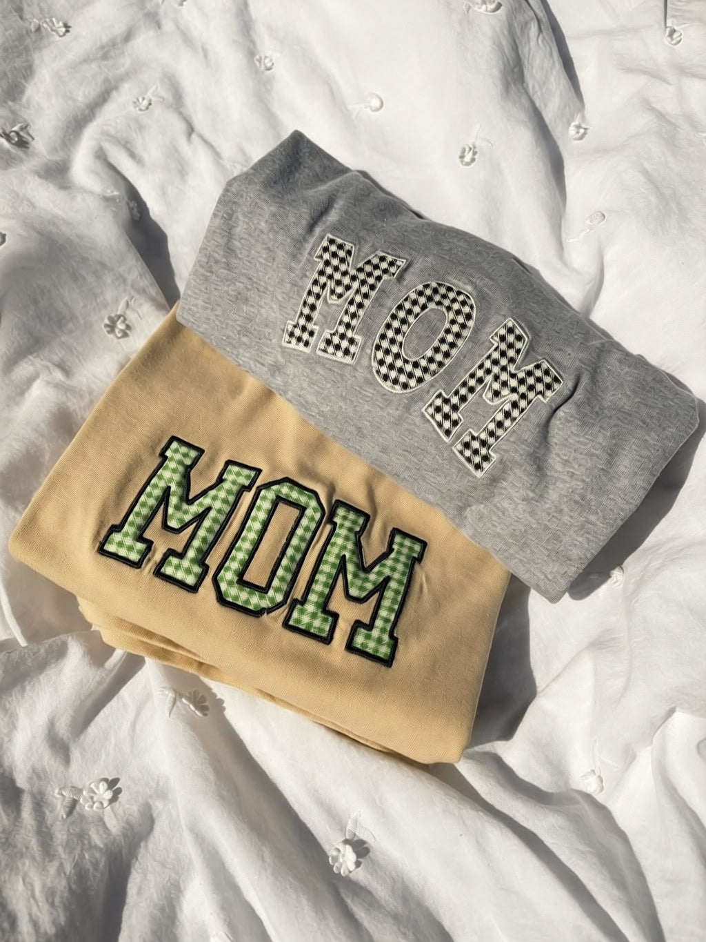 Custom Gingham Applique Embroidered Shirt | Personalized Gift