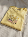 Pencil Bow Applique | Kid & Adult Embroidered Shirt