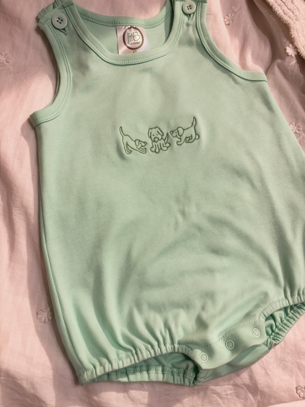 Playful Puppy Trio | Embroidered Bubble or Tshirt