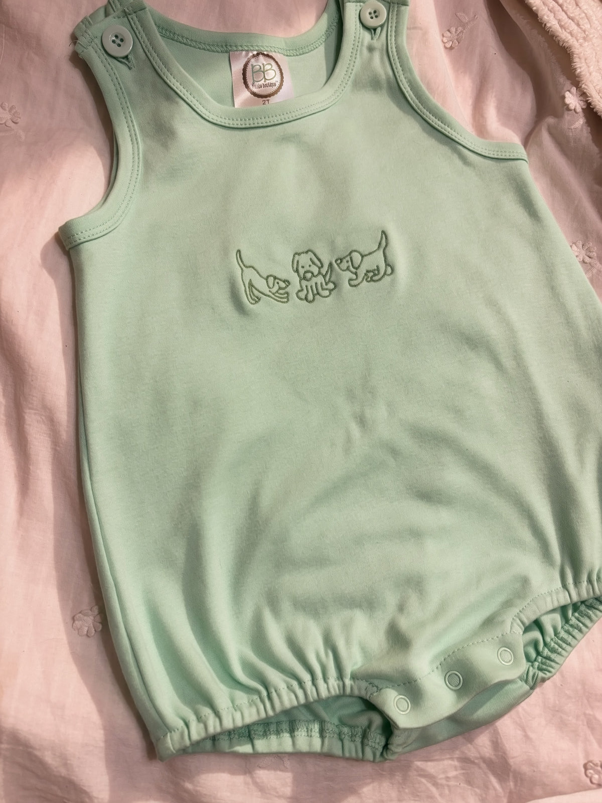 Playful Puppy Trio | Embroidered Bubble or Tshirt