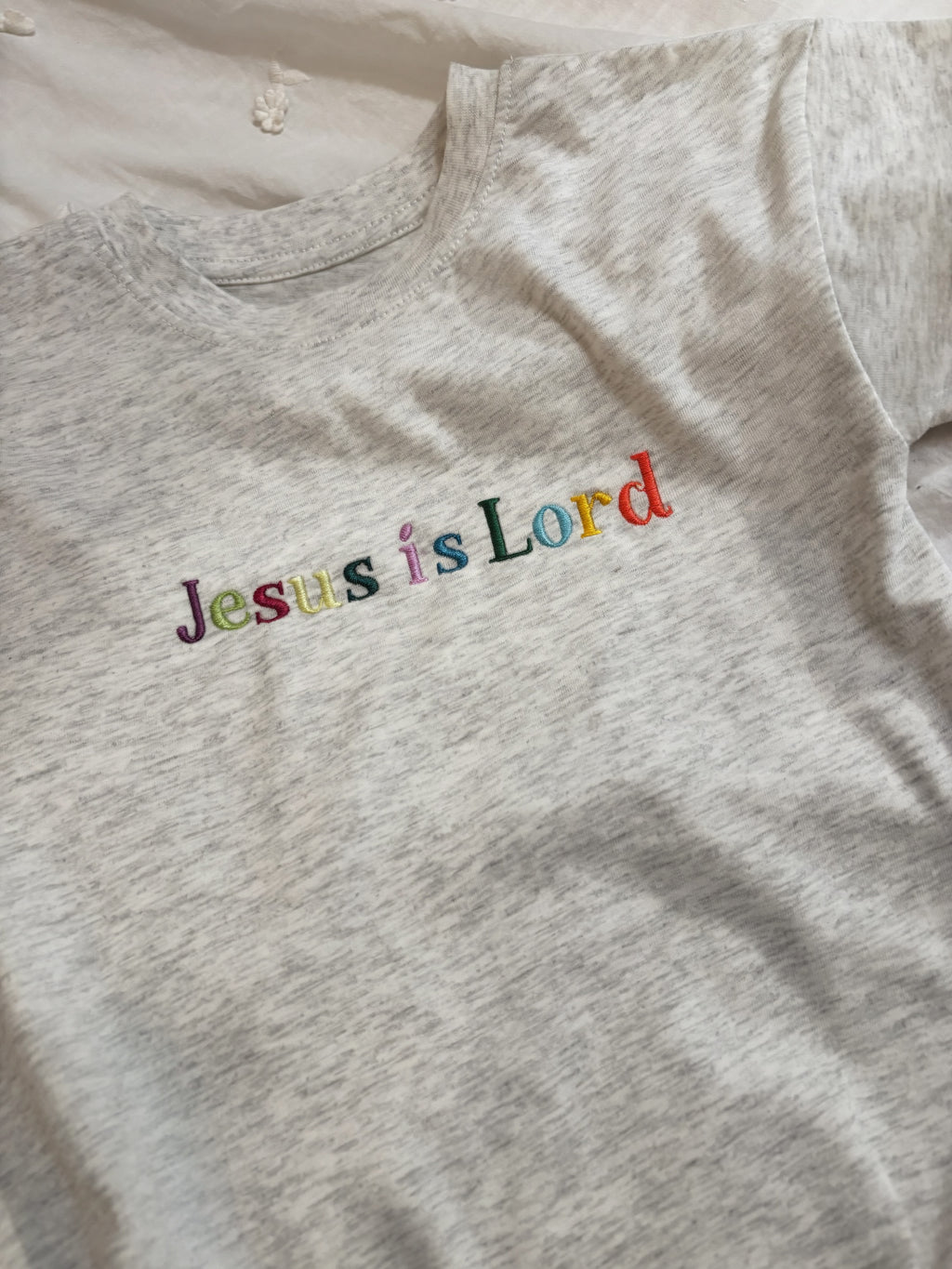 Jesus is Lord Embroidered Shirt | Tshirt Bubble, Kids Cotton, Youth & Adult Comfort Colors