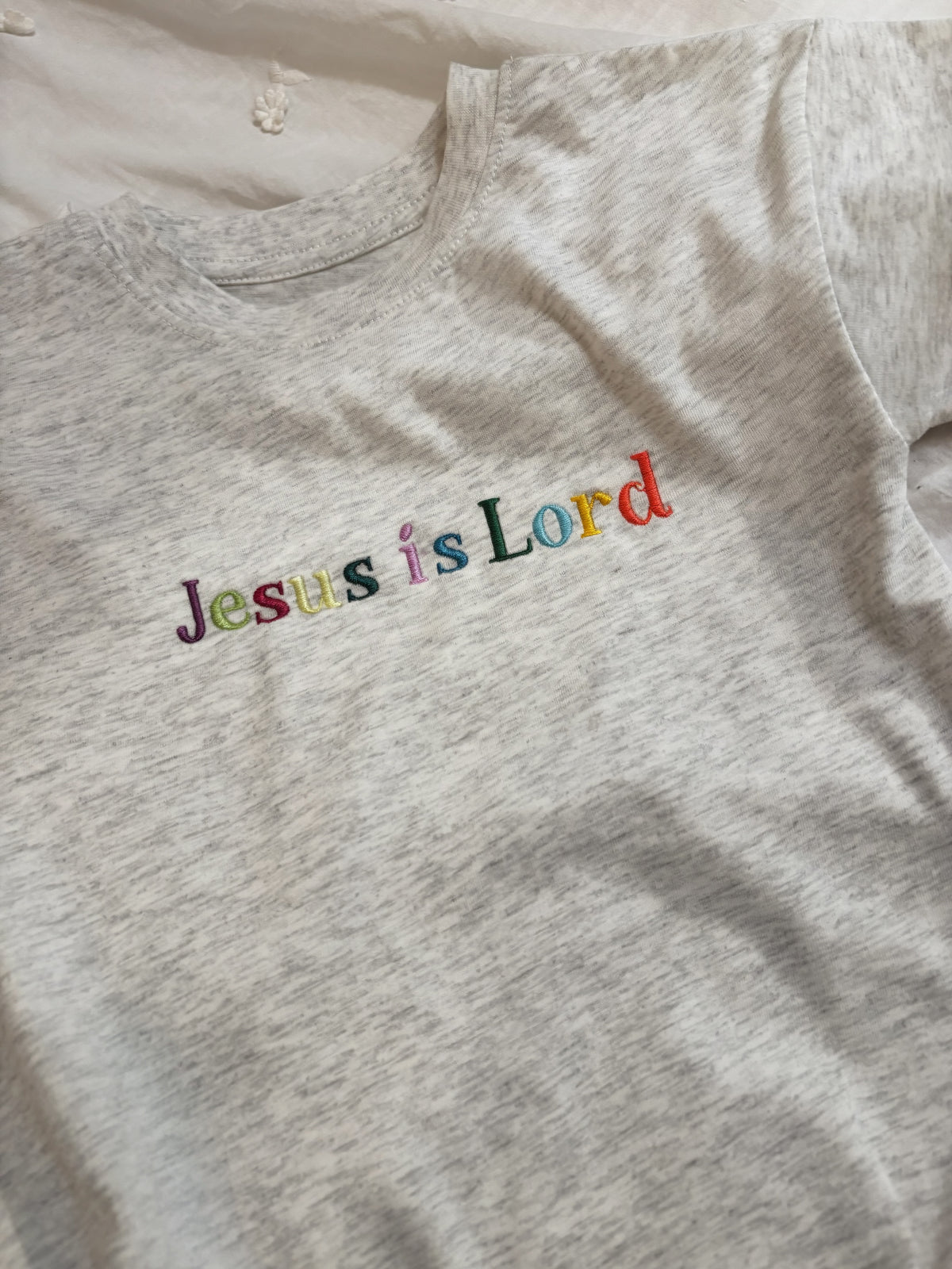 Jesus is Lord Embroidered Shirt | Tshirt Bubble, Kids Cotton, Youth & Adult Comfort Colors