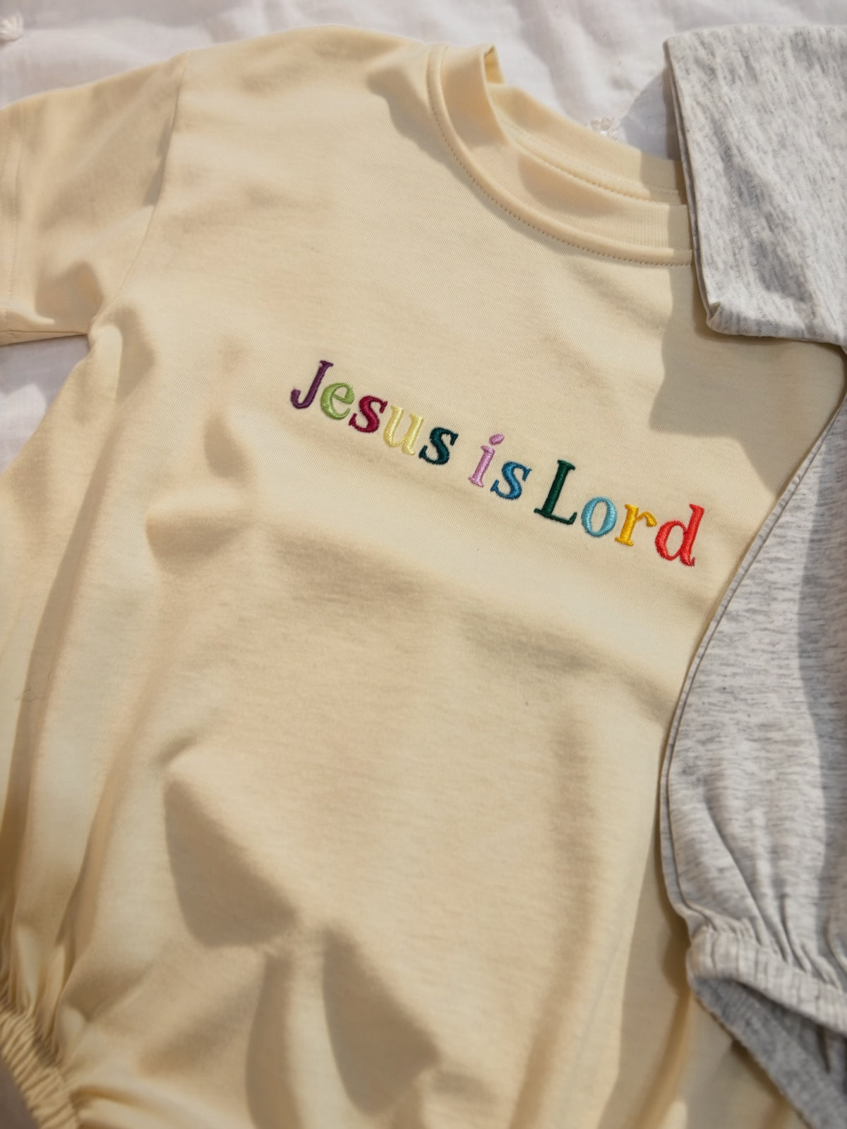 Jesus is Lord Embroidered Shirt | Tshirt Bubble, Kids Cotton, Youth & Adult Comfort Colors