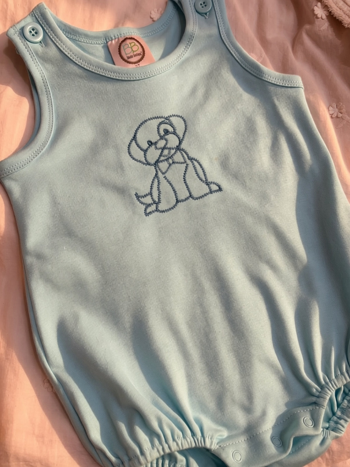 Embroidered Puppy Outfit | Baby & Kids Personalized Shirt