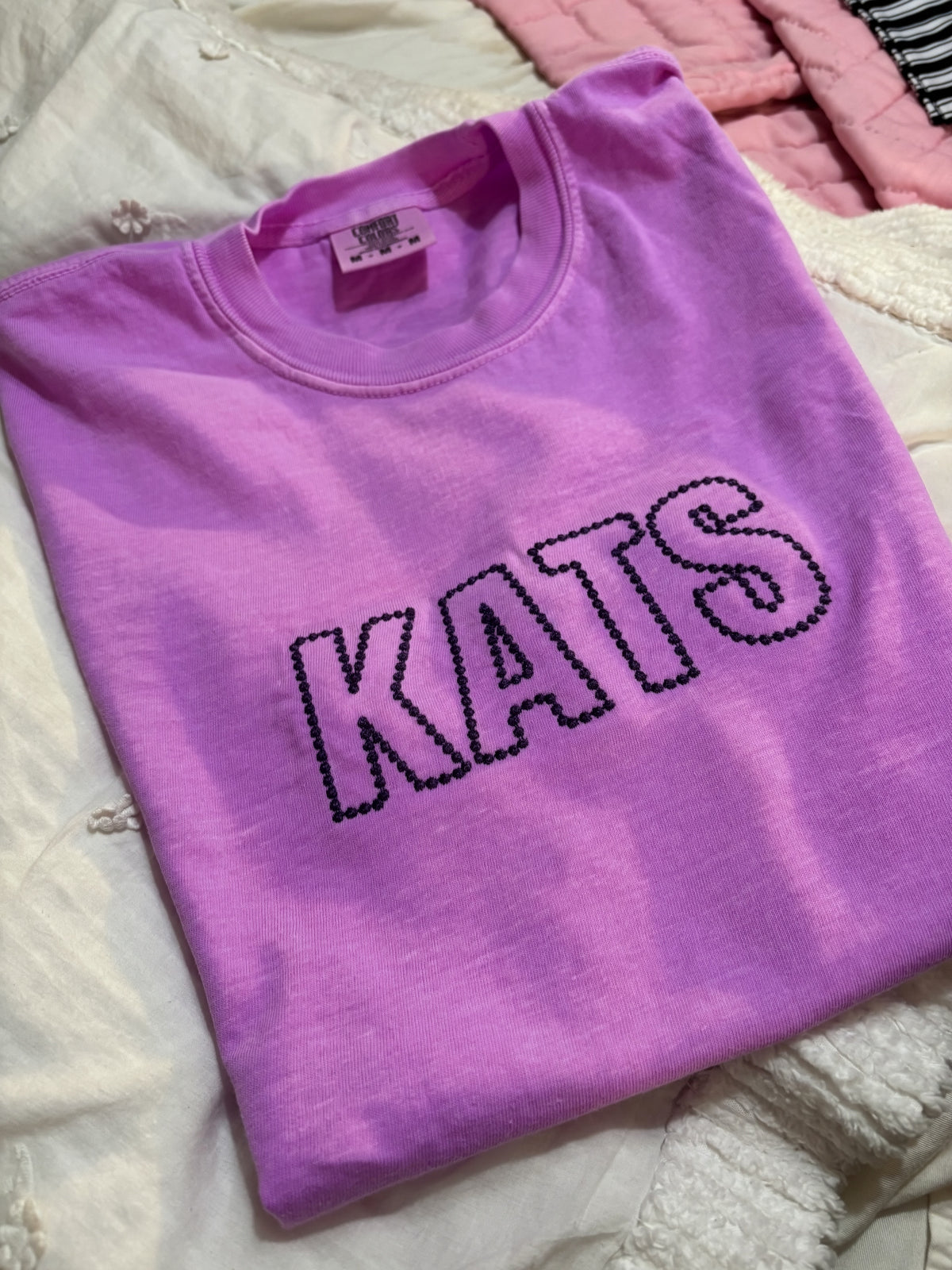 School Mascot Dot Applique Shirt | Embroidered School Shirt
