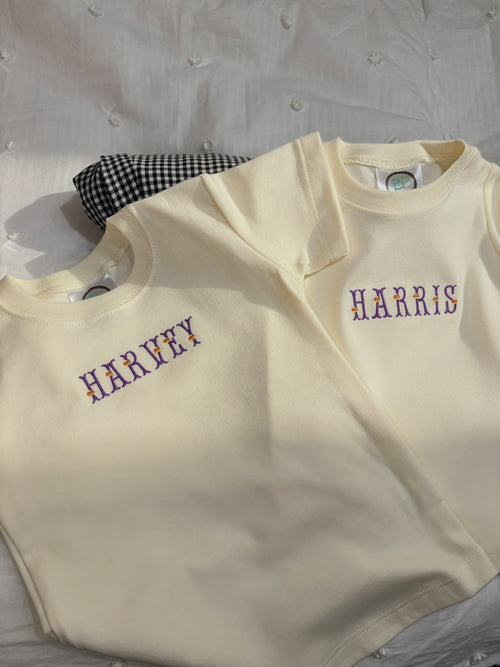 Personalized Candy Corn Halloween Shirt | Baby, Youth & Adult