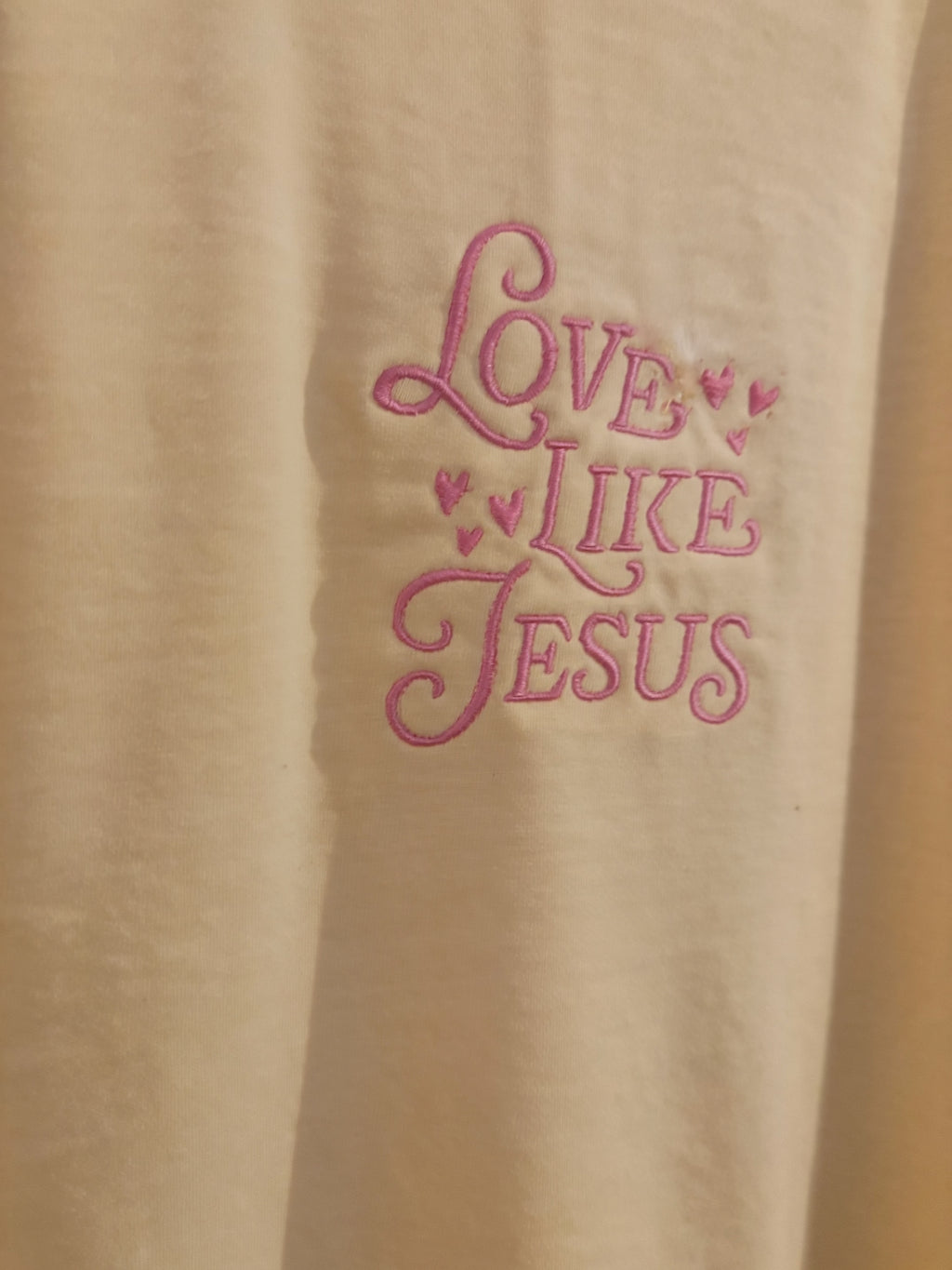 Love Like Jesus Embroidered Shirt
