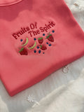 Berry Fruits of the Spirit Embroidered Shirt | Comfort Colors & Ribbed Fitted