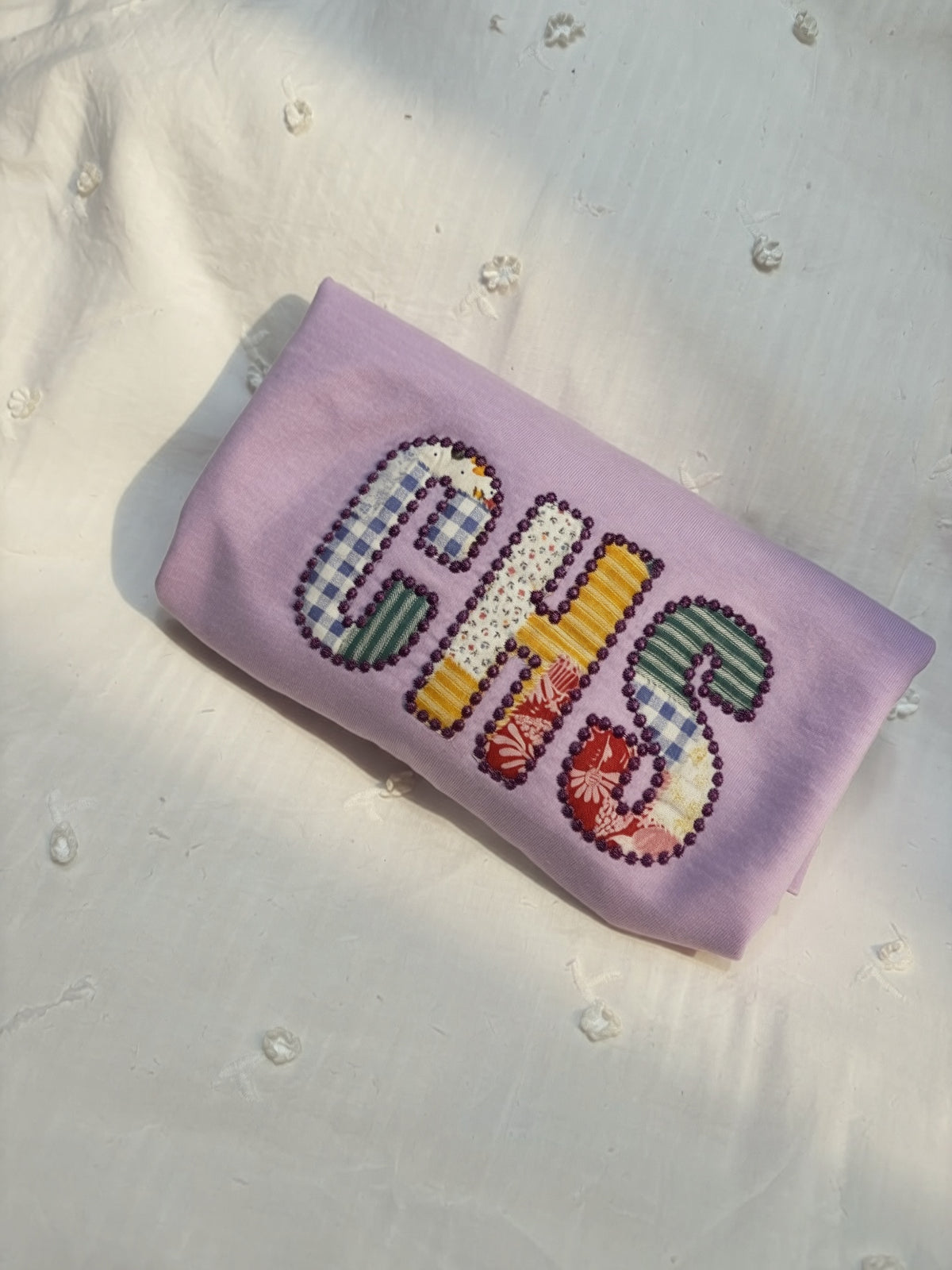 School Mascot Dot Applique Shirt | Embroidered School Shirt