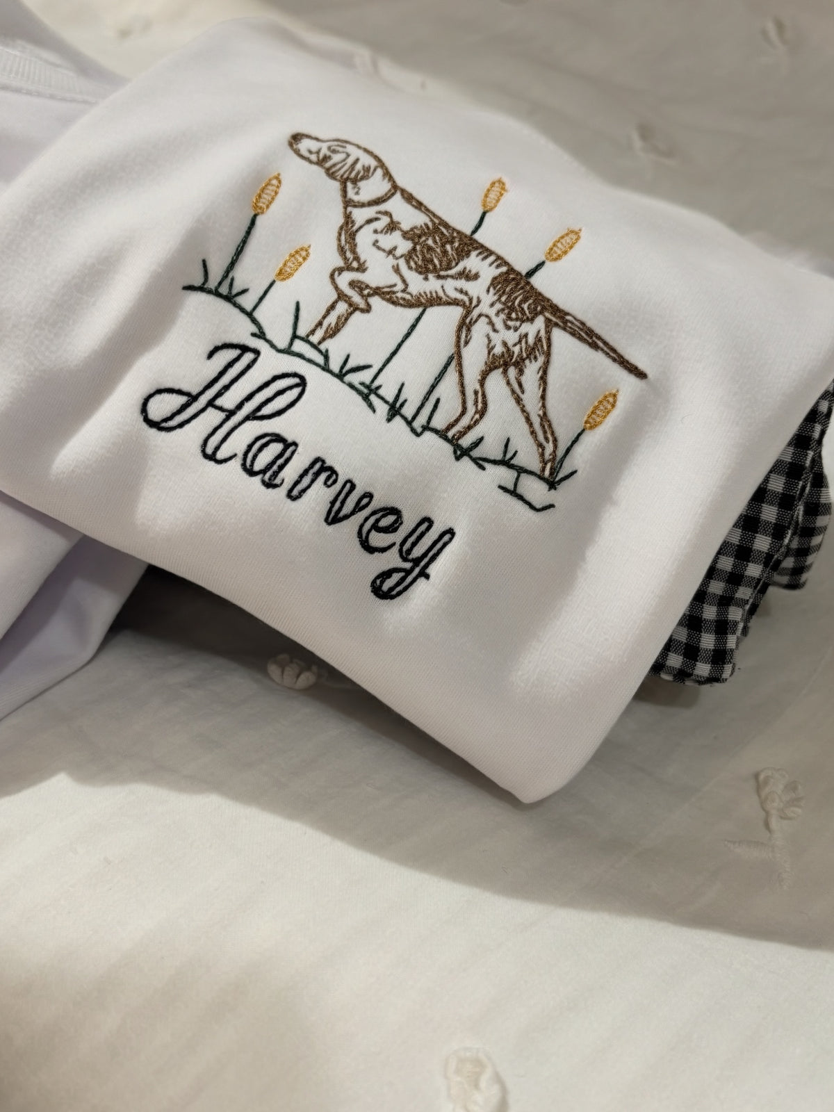 Kids Embroidered Hunting Shirt | Mallard Duck or Pointer Dog Design | Personalized Boys T-Shirt