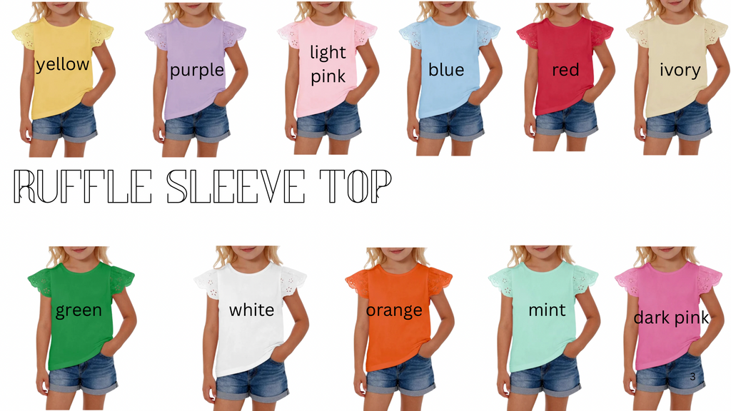 A is for Apple Dress | Puff Sleeve or Ruffle Sleeve Top | Back to school