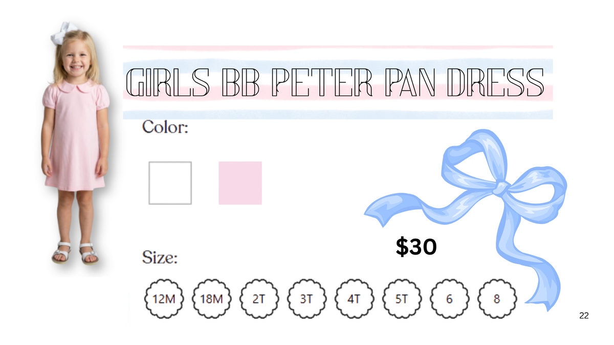 Personalized Back to School Dress & Shirt | Peter Pan Collar | Custom Embroidered Name