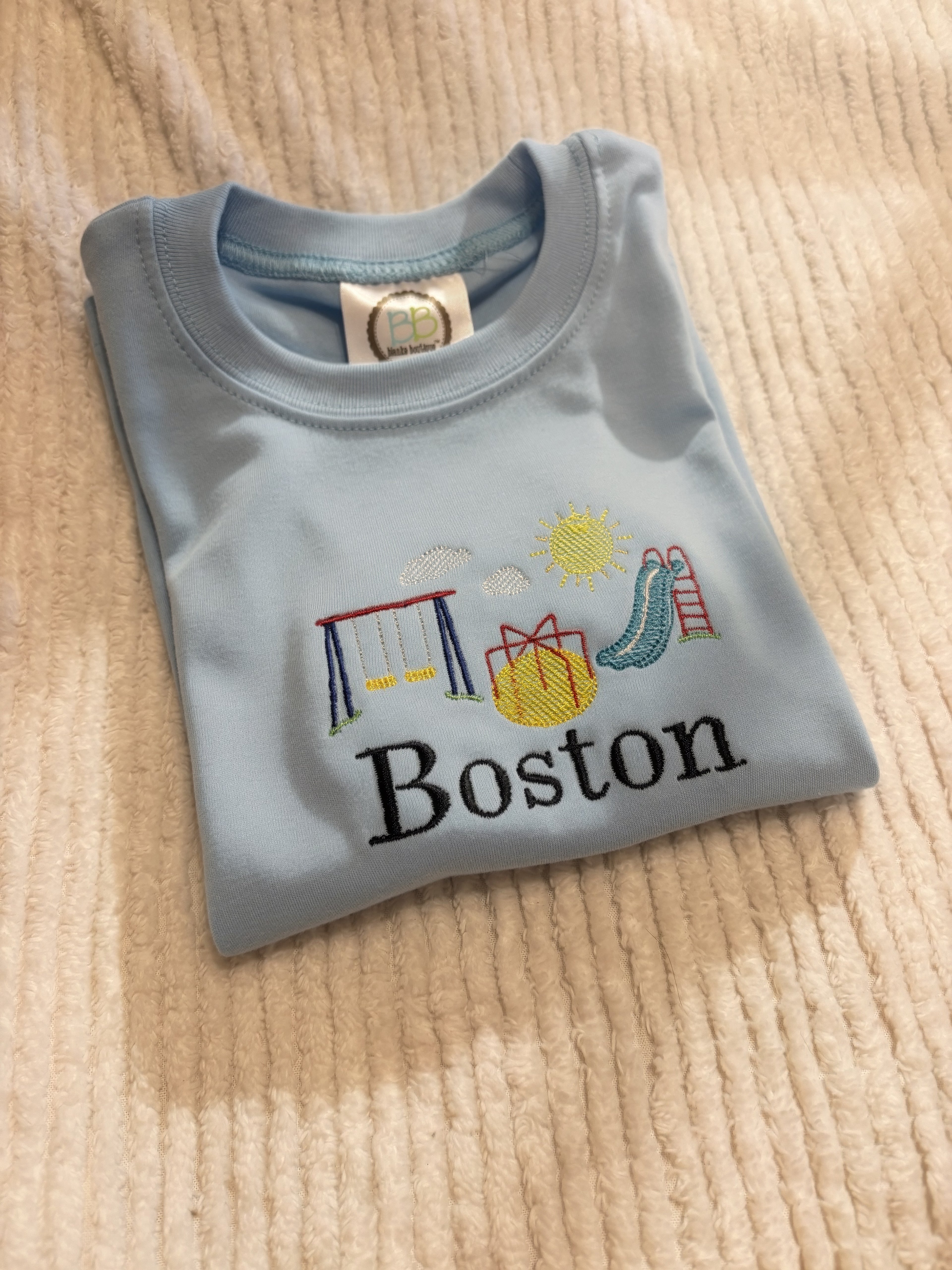 Kids Playground Tshirt | Boy and Girl Embroidered Shirt