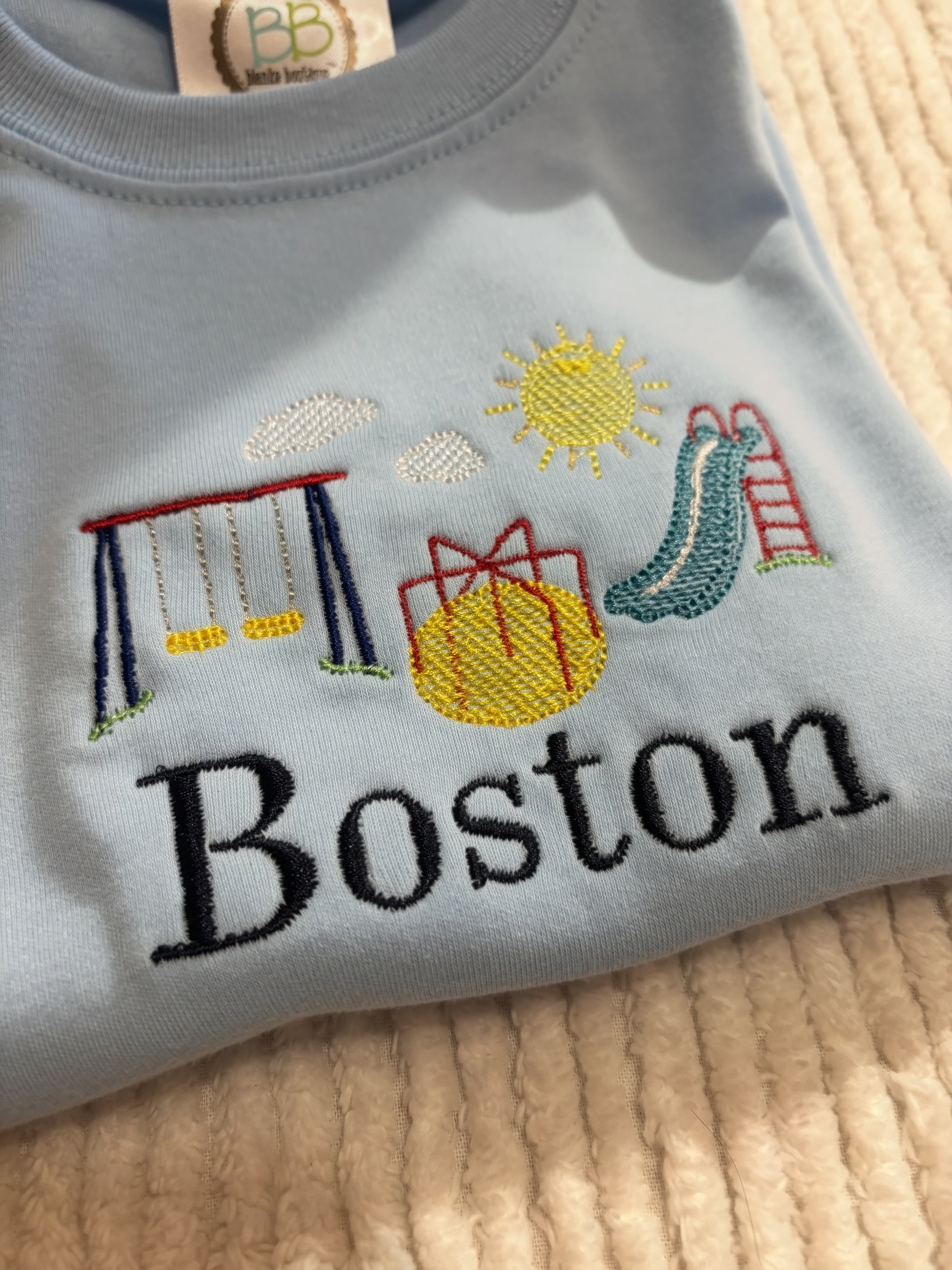 Kids Playground Tshirt | Boy and Girl Embroidered Shirt