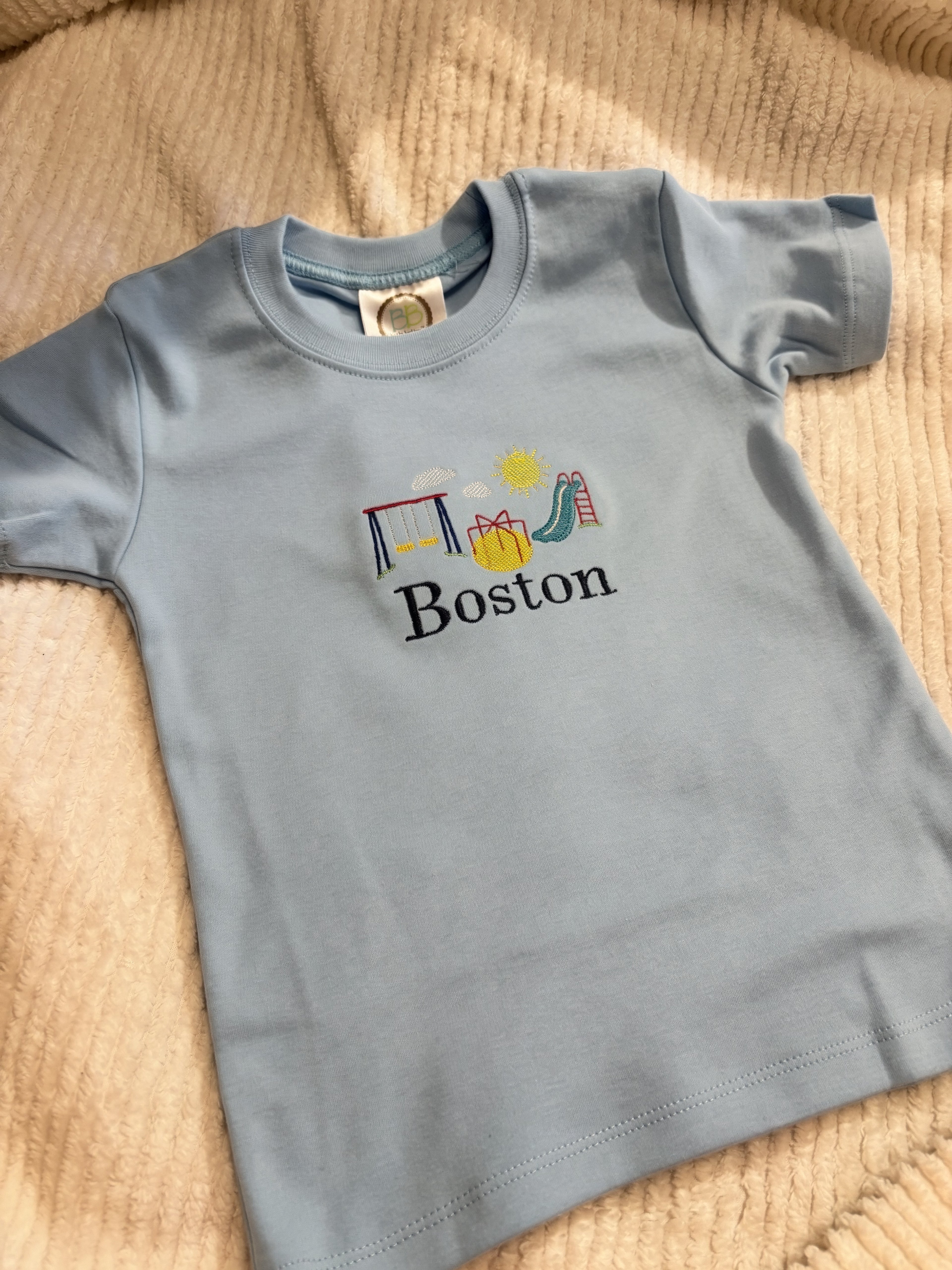Kids Playground Tshirt | Boy and Girl Embroidered Shirt
